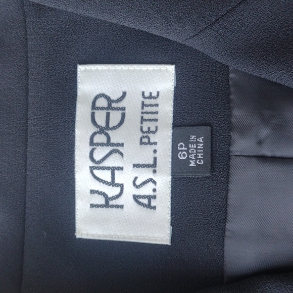 Kasper Black Blazer and Skirt Set Size 6 Petite - Picture 11 of 17